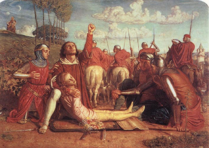 Rienzi Vowing to Obtain Justice for the Death of his Young Brother,Slain in a Skirmish Between the Colonna and Orsini Factions
